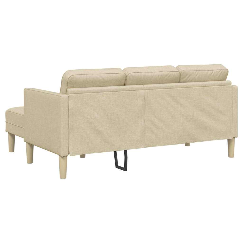 Sofa Set Cream 173 x 131 x 67 cm Fabric